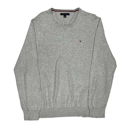 Tommy Hilfiger Jumper - XL Grey Cotton