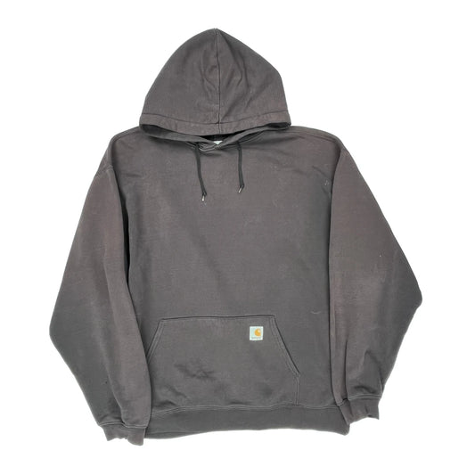 Carhartt Hoodie - 2XL Brown Cotton Blend