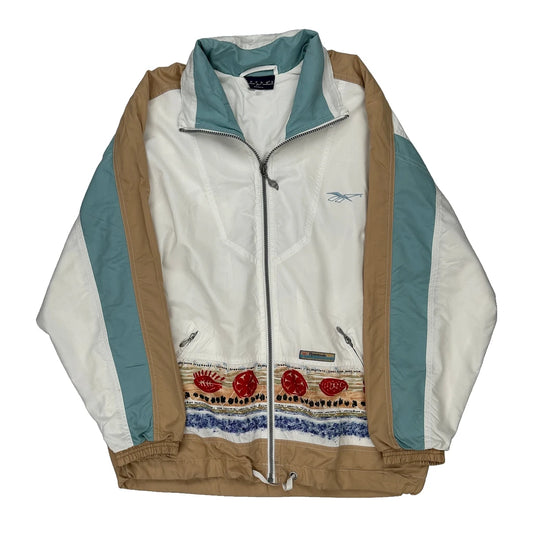 Reebok Jacket - Small Beige Polyester