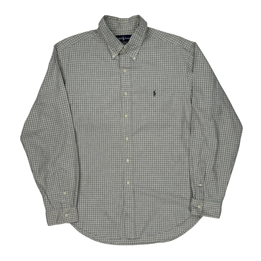Ralph Lauren Checked Shirt - XL Grey Cotton