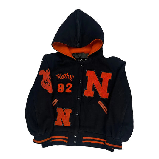 Made In USA 1992 Tigers Unbranded College Varsity Jacket - Large Black Wool Blend