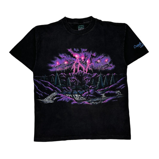 Cripple Creek Habitat Single Stitch T-Shirt - Large Black Cotton