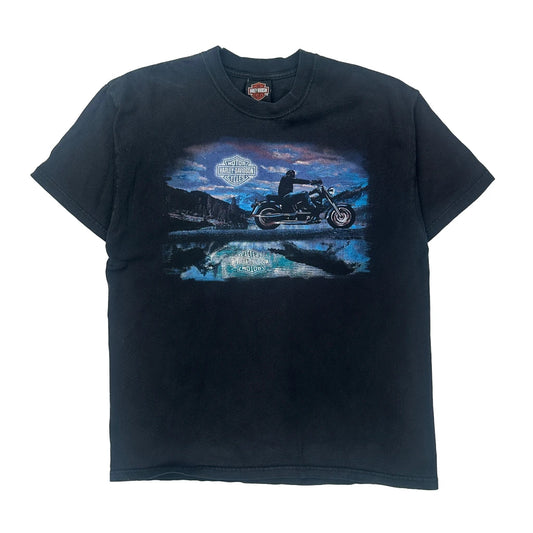 Gilbert'S Harley-Davidson Of Port Huron, Michigan Harley Davidson Graphic T-Shirt - Large Black Cotton