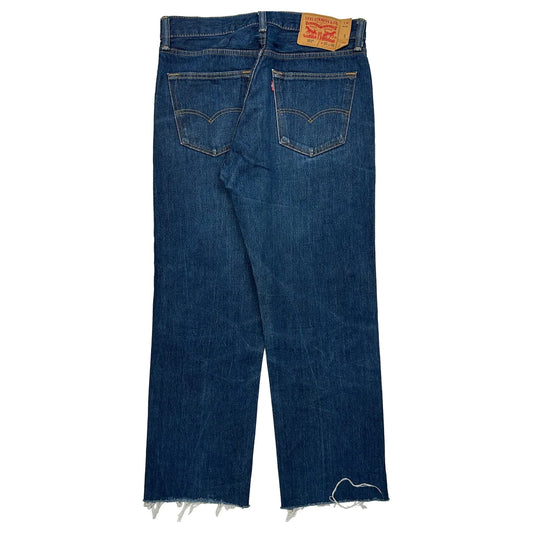 501 Levis Jeans - 32W 28L Blue Denim