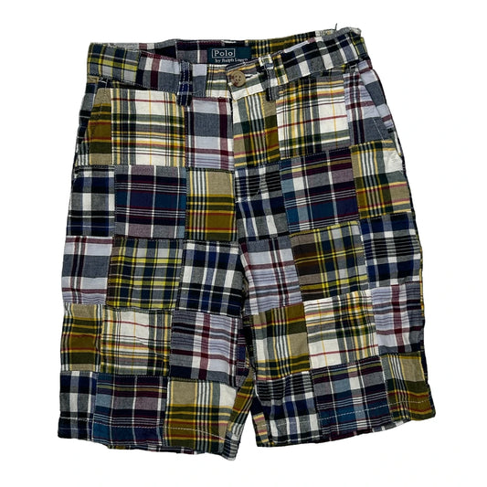 Age 7 Polo By Ralph Lauren Checked Shorts - Small Multicoloured Cotton