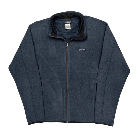 Patagonia Fleece Jacket - Large Blue Polyester