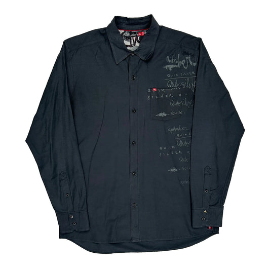 Quiksilver Shirt - XL Black Cotton
