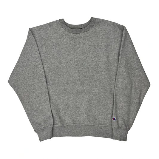 Champion Sweatshirt - Large Grey Cotton Blend