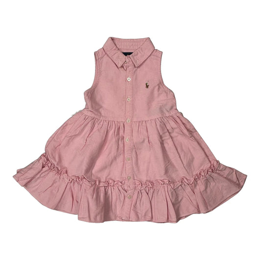 Vintage Age 2 Ralph Lauren Dress - XS Pink Cotton