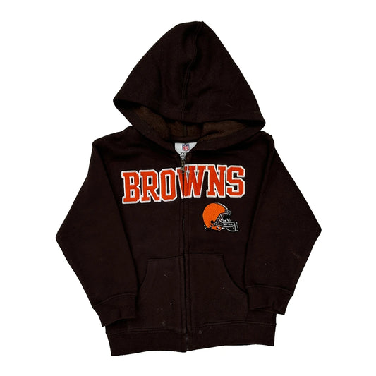 Browns Nfl Football Hoodie - 3XS Brown Cotton
