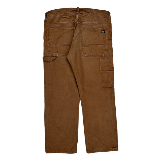 Key Carpenter Trousers - 34W 28L Brown Cotton