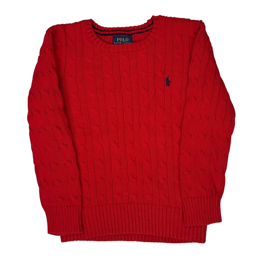 Vintage Age 6 Polo By Ralph Lauren Jumper - Small Red Cotton