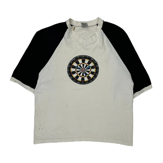 Made In USA Silver Tab Levis Darts Graphic T-Shirt - Large Black Cotton