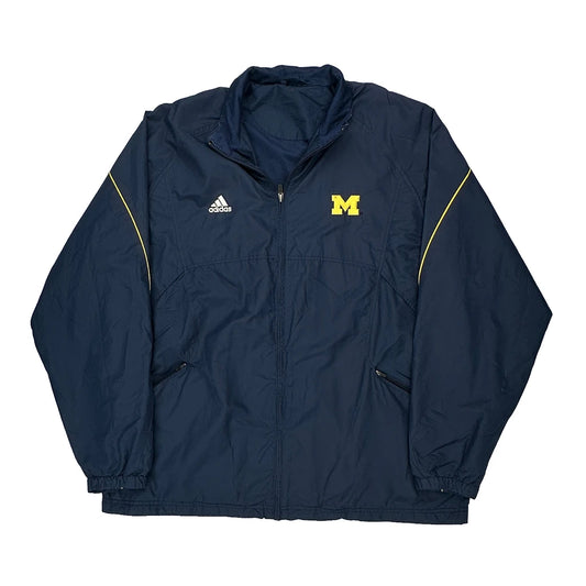 University Of Michigan Adidas Windbreaker - Medium Navy Polyester