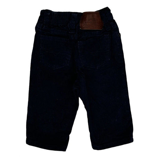 Vintage Age 6 Months Ralph Lauren Cord Trousers - 3XS Navy Corduroy