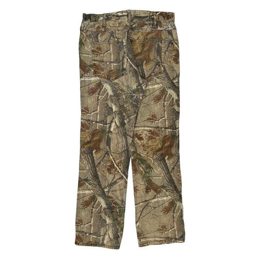Double Knee Realtree Camo Trousers - 34W 32L Khaki Cotton