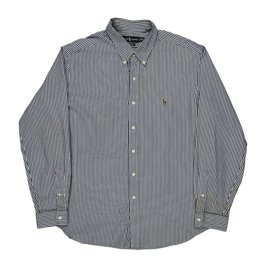 Ralph Lauren Striped Shirt - 2XL Blue Cotton