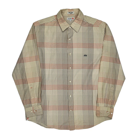Ecko Unltd Checked Shirt - XL Beige Cotton