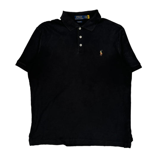 Polo By Ralph Lauren Polo Shirt - Medium Black Cotton
