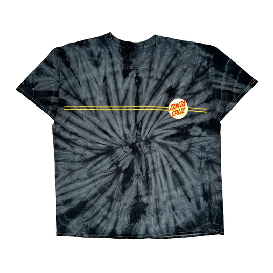 Santa Cruz Tie-Dye T-Shirt - XL Black Cotton