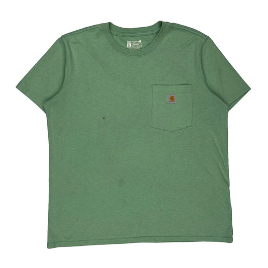 Carhartt T-Shirt - XL Green Cotton