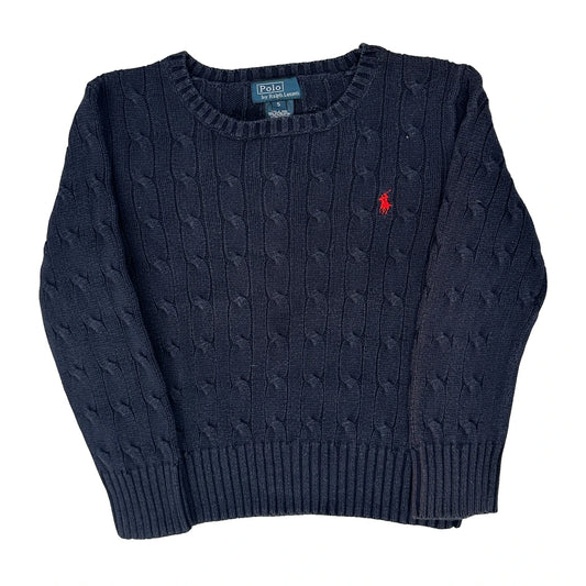Vintage Age 5 Polo By Ralph Lauren Jumper - Small Navy Cotton