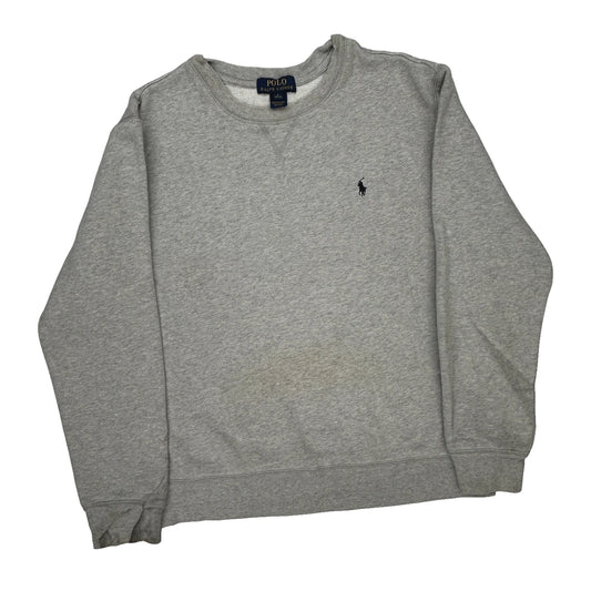 Age 10-12 Polo By Ralph Lauren Sweatshirt - Large Grey Cotton