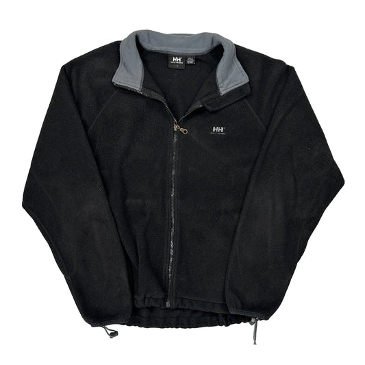 Vintage Helly Hansen Fleece Jacket - Large Black Polyester