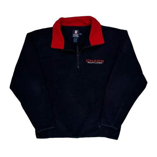 Chaps Ralph Lauren Fleece - Large Navy Polyester