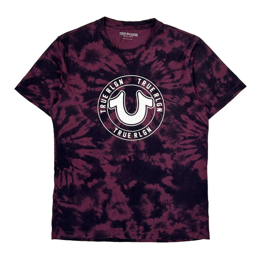 True Religion Tie-Dye T-Shirt - Small Purple Cotton