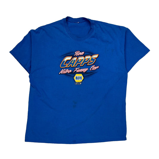 Ron Capps Nitro Funny Car Unbranded T-Shirt - Large Blue Cotton