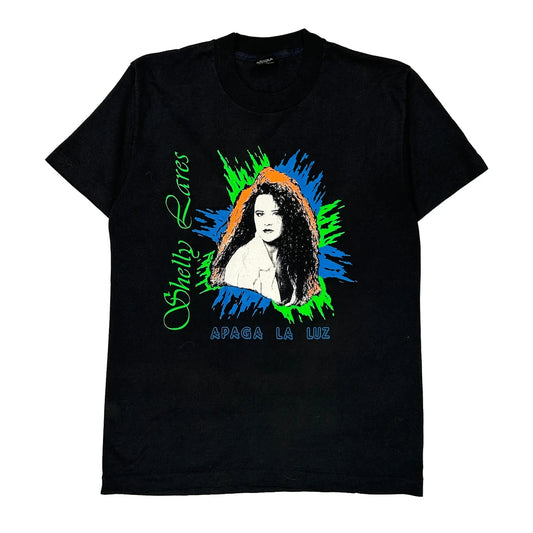 Made In USA Single Stitch Tejano & Country Screen Stars Graphic T-Shirt - Large Black Cotton Blend