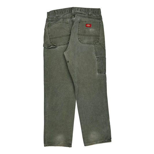 Dickies Carpenter Trousers - 33W 32L Grey Cotton