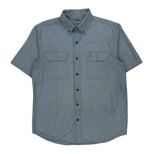 Carhartt Short Sleeve Shirt - Medium Blue Cotton