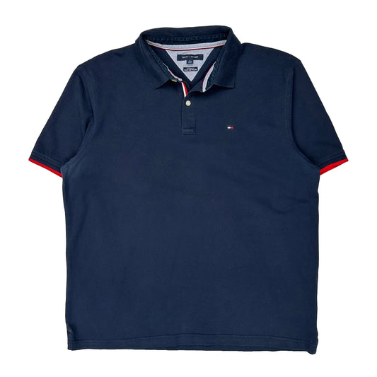 Tommy Hilfiger Polo Shirt - XL Navy Cotton
