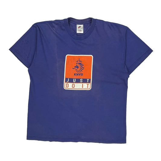 Knvb Nike T-Shirt - XL Blue Cotton