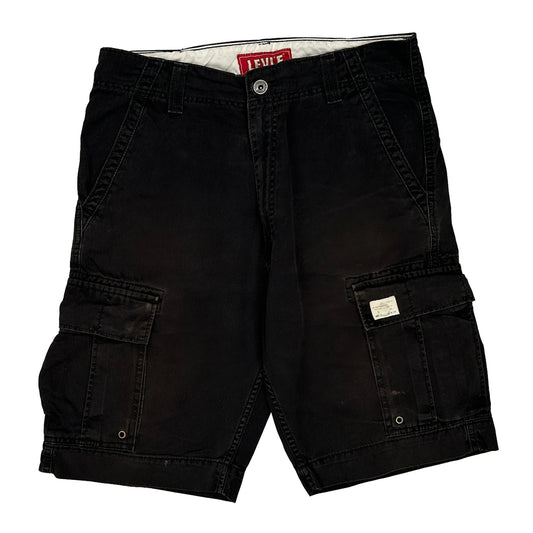 Levis Cargo Cargo Shorts - 33W 11L Black Cotton