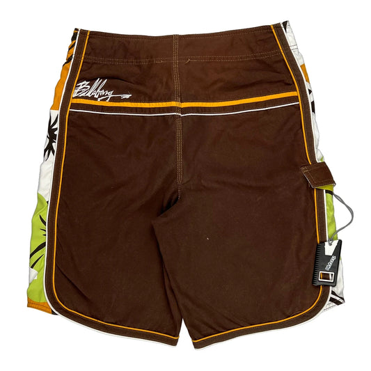 Surfing Billabong Hip Hop Swim Shorts - 32″ Waist Brown Polyester