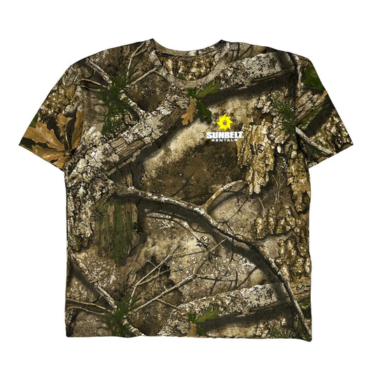 Unbranded Camo T-Shirt - XL Green Cotton