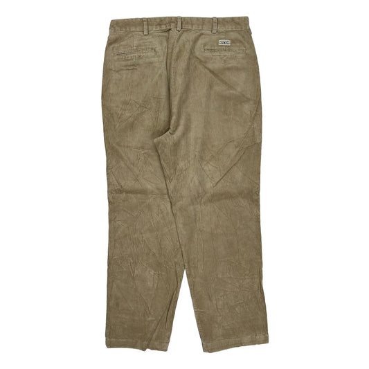 Vintage Polo By Ralph Lauren Cord Trousers - 34W 30L Beige Corduroy
