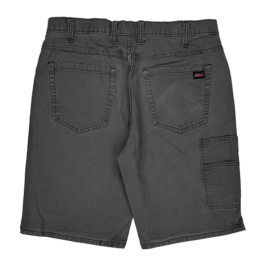 Dickies Carpenter Shorts - 33W 11L Grey Cotton