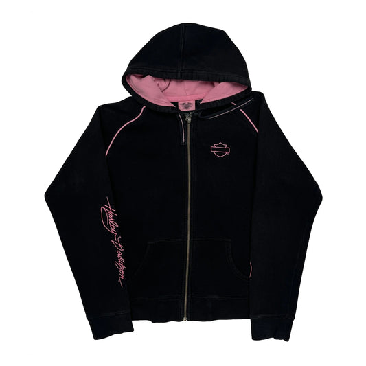 Vintage Harley Davidson Hoodie - XL Black Cotton