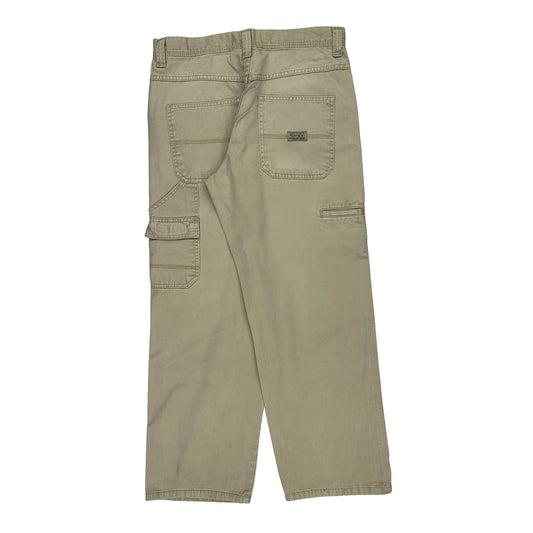 Wrangler Cargo Carpenter Trousers - 32W 31L Beige Cotton