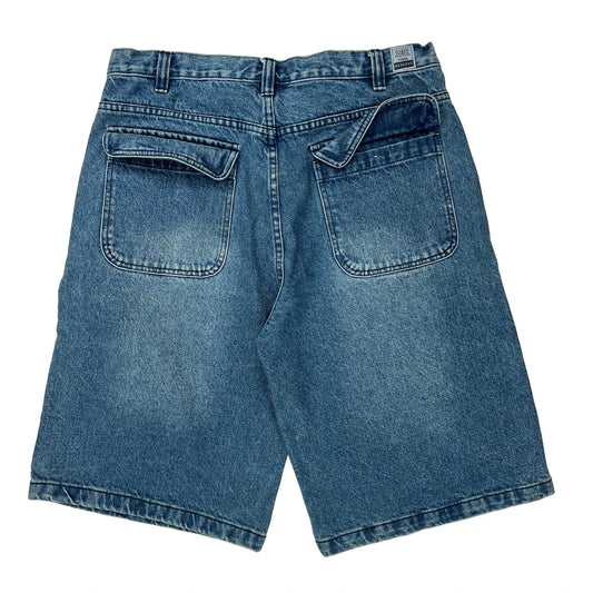 Reserve Denim Shorts - 34W 11L Blue Cotton