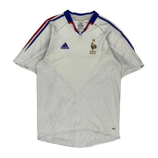 2004/06 France Adidas Football Football Shirt - Medium White Polyester
