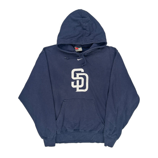 San Diego Padres Nike Mlb Hoodie - Medium Navy Cotton