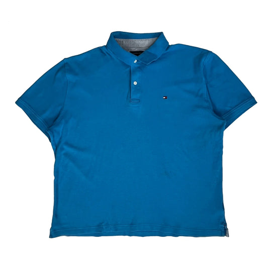 Tommy Hilfiger Polo Shirt - XL Blue Cotton