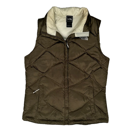 Vintage 550 Fill The North Face Gilet - Small Brown Nylon