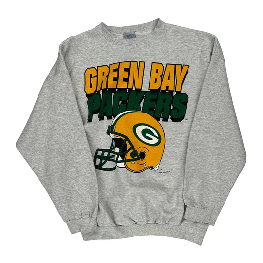 Green Bay Packers Logo 7 Nfl Sweatshirt - XL Grey Cotton