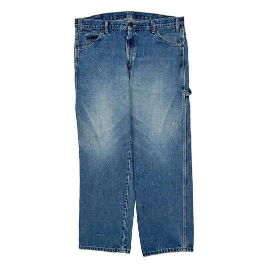 Dickies Carpenter Jeans - 38W 30L Blue Cotton